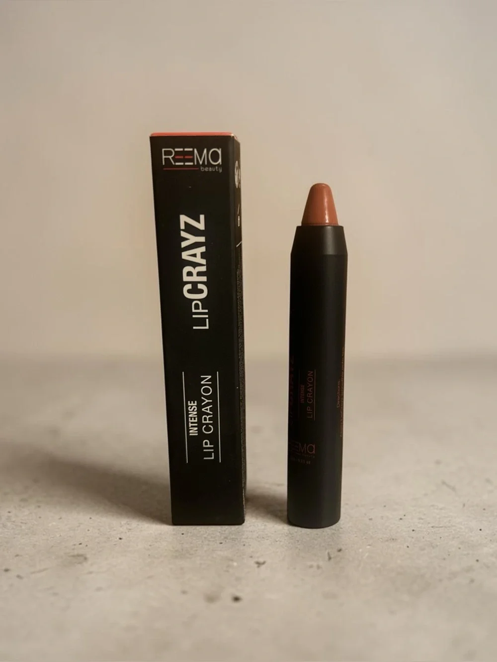 5️⃣ Reema Lip Crayz Intense Lip Crayon | In the Buff Or 5 For 25